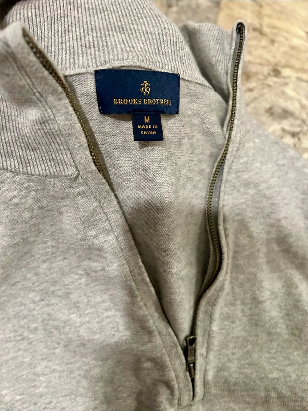 Men's brooks brothers Supima® Cotton Pique Quarter-Zip Sweater